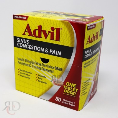 ADVIL SINUS CONGESTION & PAIN 50'S